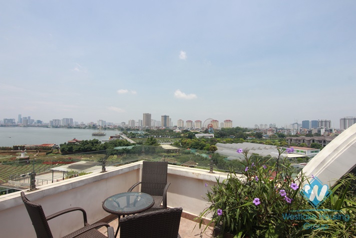 A super large duplex apartment for rent in Tay Ho District, Hanoi, Vietnam