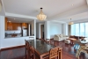 Lake view 03 bedrooms apartment with big balcony for rent in Tay Ho area