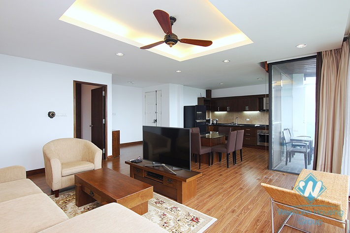 Lake view 2 bedrooms apartment for rent in Quang Khanh st, Tay Ho