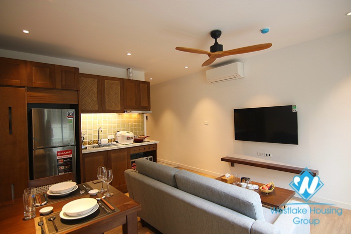 A lovely serviced apartment in Japanese style for rent in Ba Dinh District