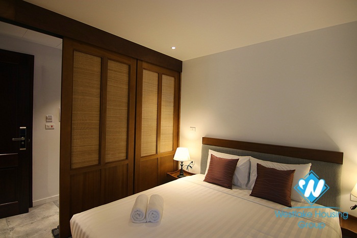 A lovely serviced apartment in Japanese style for rent in Ba Dinh District