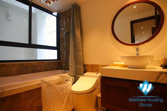 A lovely serviced apartment in Japanese style for rent in Ba Dinh District