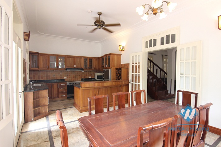 Four beds house for rent in To Ngoc Van alley, Tay Ho, Hanoi