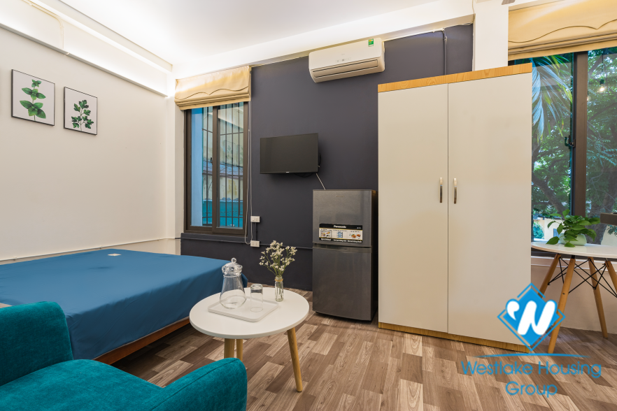 A lovely studio apartment for rent on Tran Phu street, Ba Dinh District