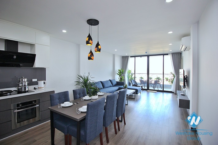 Lake view two bedroom apartment for rent in No 57 Trinh Cong Son, Tay Ho, Ha Noi, Viet Nam