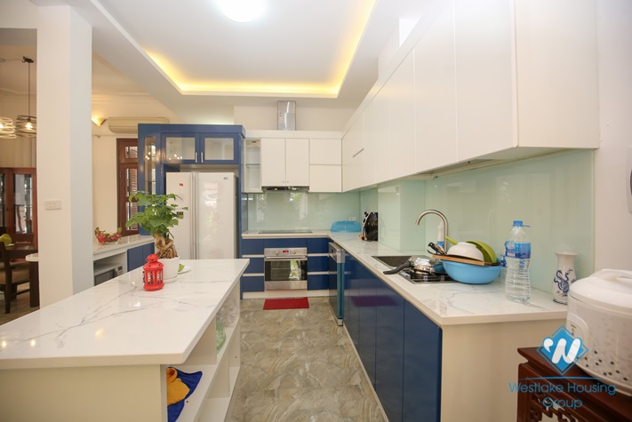 Affordable villa with large patio for rent in Tay Ho