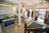 Affordable villa with large patio for rent in Tay Ho