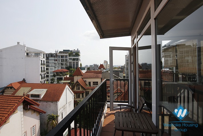 Modern and nice design apartment with balcony for rent in No 02 lane 32-18 To Ngoc Van st.