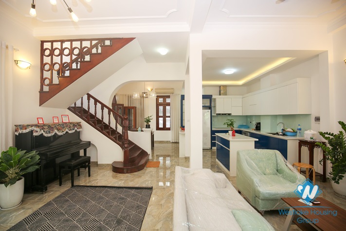 Affordable villa with large patio for rent in Tay Ho