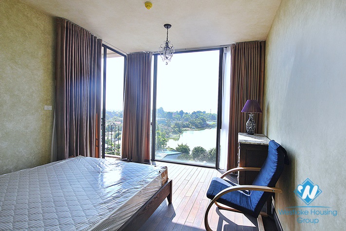 A Elegant and Modern 03 Bedrooms Duplex with lakeview for rent in Dang Thai Mai st, Tay Ho area.