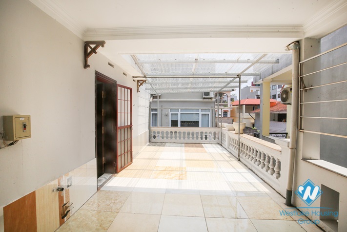 Affordable villa with large patio for rent in Tay Ho