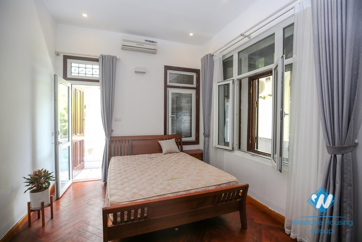 Affordable villa with large patio for rent in Tay Ho