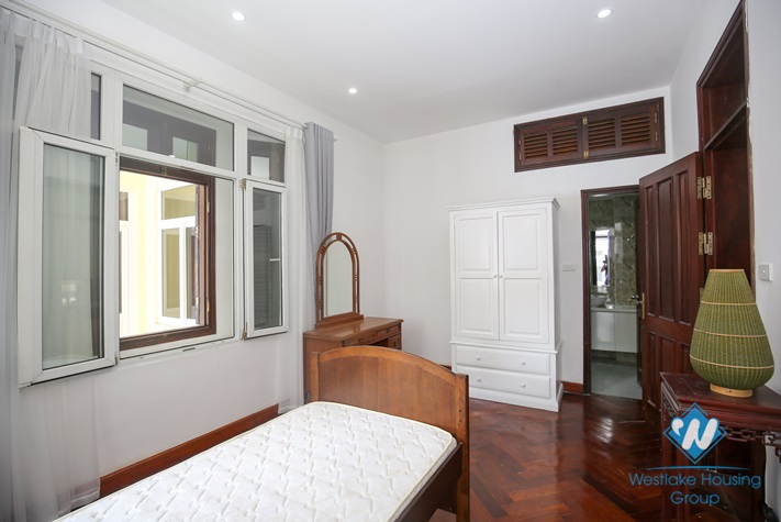Affordable villa with large patio for rent in Tay Ho