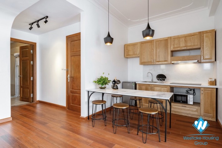 Bright spacious 2-bedroom serviced apartment for rent on To Ngoc Van