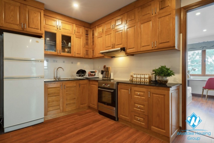 Bright spacious 2-bedroom serviced apartment for rent on To Ngoc Van