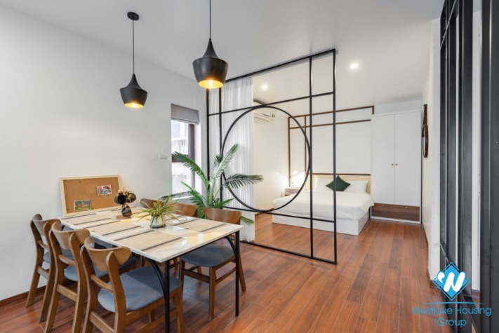 Bright spacious 2-bedroom serviced apartment for rent on To Ngoc Van