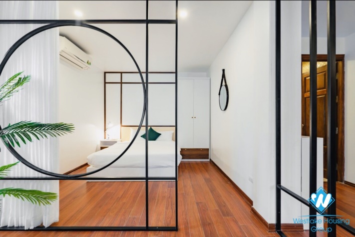 Bright spacious 2-bedroom serviced apartment for rent on To Ngoc Van