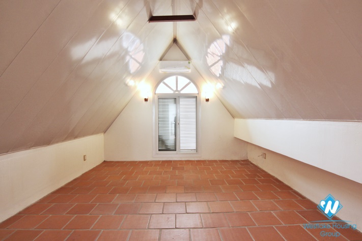Furnished house rental with swimming pool in a quiet area in Tay Ho district, Hanoi