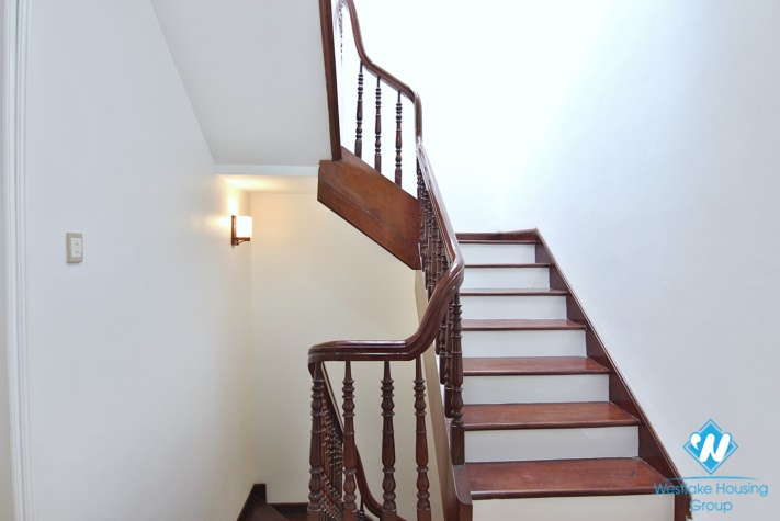 Furnished house rental with swimming pool in a quiet area in Tay Ho district, Hanoi