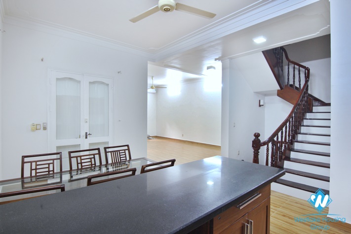 Furnished house rental with swimming pool in a quiet area in Tay Ho district, Hanoi