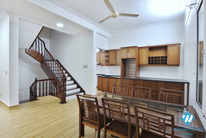 Furnished house rental with swimming pool in a quiet area in Tay Ho district, Hanoi