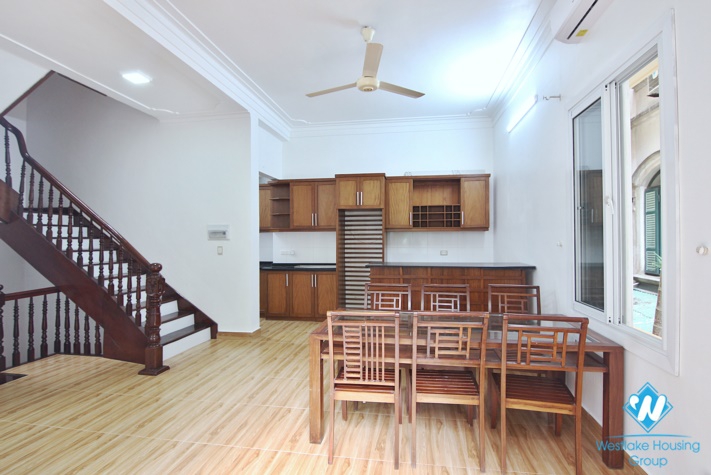 Furnished house rental with swimming pool in a quiet area in Tay Ho district, Hanoi