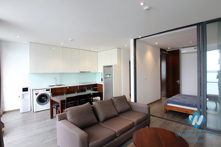 Beautiful apartment with Westlake view for rent in Tay Ho, Ha Noi