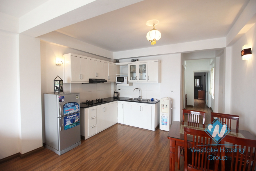 A spacious 1 bedroom apartment with lake view in Tu hoa, Tay ho, Ha noi