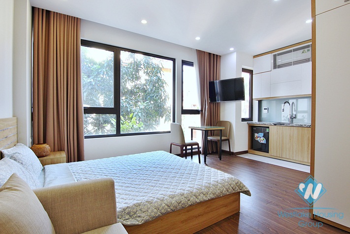 A bright and cheap studio apartment for rent in To Ngoc Van, Tay Ho, Ha Noi
