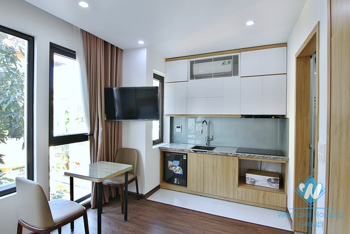 A bright and cheap studio apartment for rent in To Ngoc Van, Tay Ho, Ha Noi