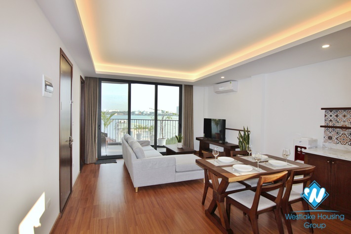 Brand-new, Breaking view,  Big balcony and  modern design apartment for rent in Tay Ho