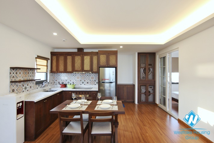 Brand-new, Breaking view,  Big balcony and  modern design apartment for rent in Tay Ho