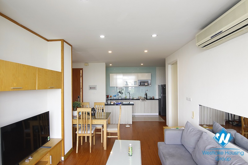 Bright 2-bedroom apartment with beautiful lakeview for rent on Kim Ma