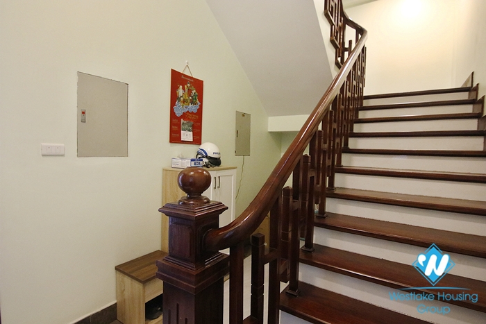 The house has beautiful three-bedroom space for rent in Hoan Kiem