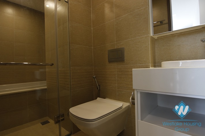 Bright and new two bedrooms apartment for rent in Vinhome Metropolis, Ba Dinh