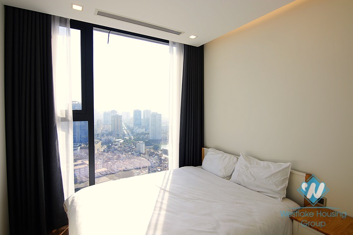 Bright and new two bedrooms apartment for rent in Vinhome Metropolis, Ba Dinh