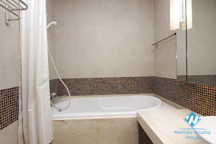 Three bedroom apartment for rent in Hoa Binh Green, 376 Buoi st, Ba Dinh