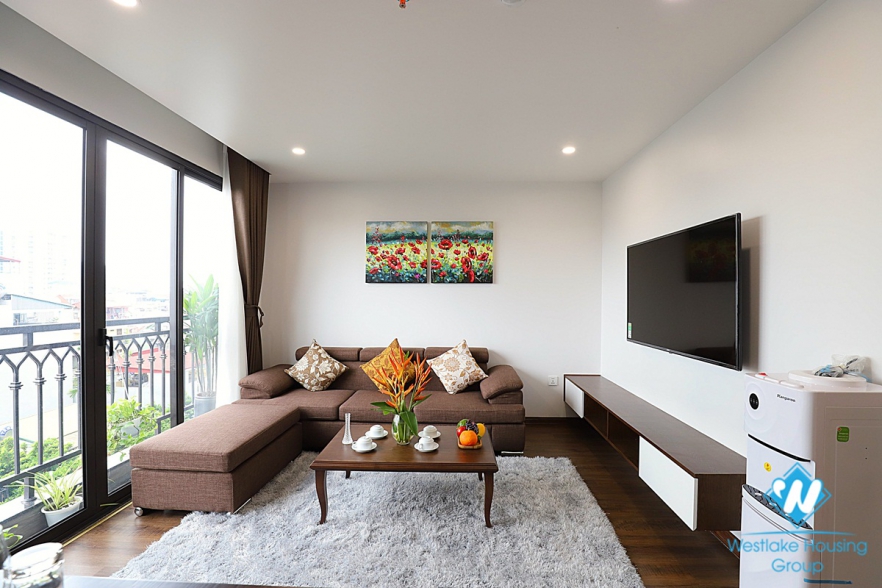 A Brand- New Affordable 02 bedroom Apartment  with  Charming balcony for rent in Ba Dinh 