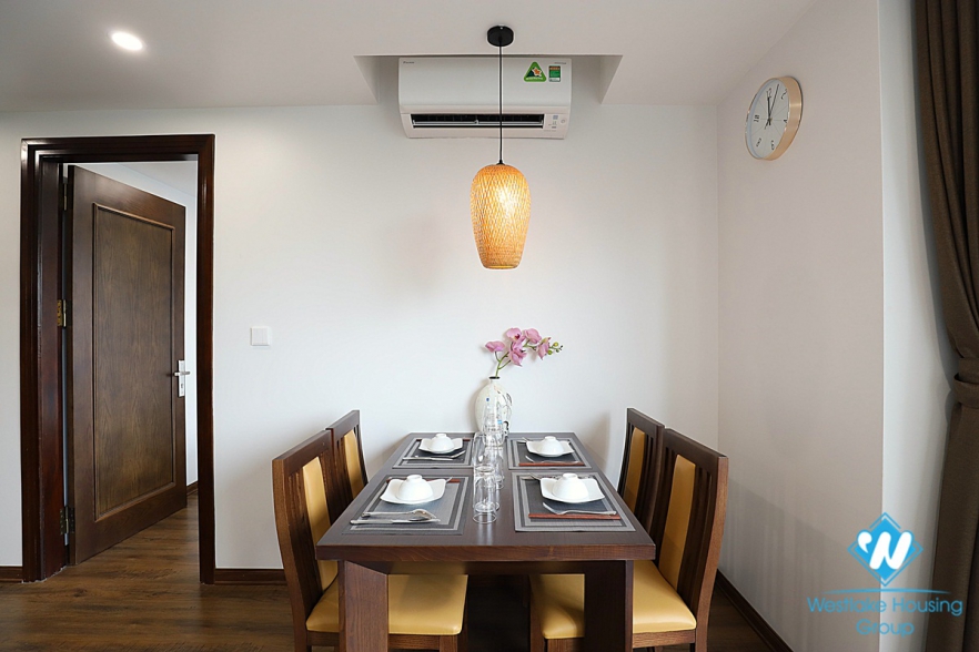 A Brand- New Affordable 02 bedroom Apartment  with  Charming balcony for rent in Ba Dinh 