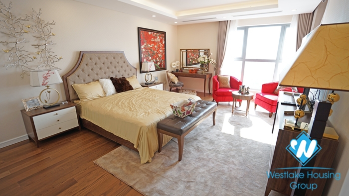 Spectacular serviced 3 bedroom apartment for rent in D’. Le Roi Soleil, Tay Ho, Hanoi