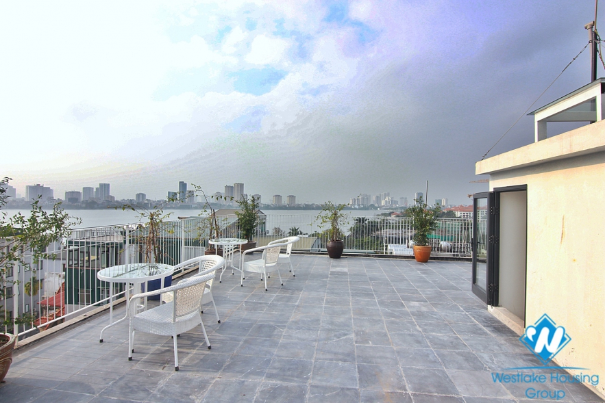 Asian contemporary design 2 BR PENTHOUSE for rent in the heart of Tay Ho, Hanoi