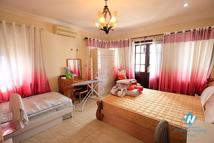 A big, well-equipped villa in Ciputra C Block for rent