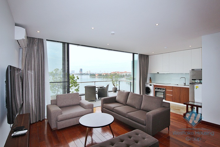 Top floor one bedroom apartment for rent in Tay Ho district, Ha Noi