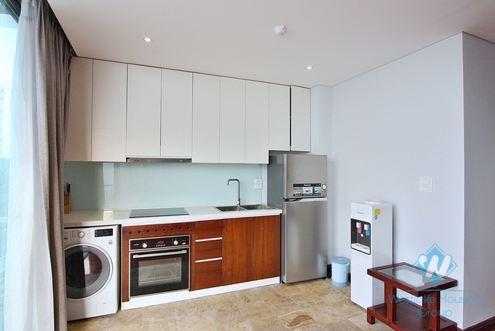 Top floor one bedroom apartment for rent in Tay Ho district, Ha Noi