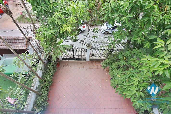 An unfurnished four-bedroom house on Tay Ho street, Tay Ho district