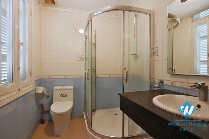 An unfurnished four-bedroom house on Tay Ho street, Tay Ho district