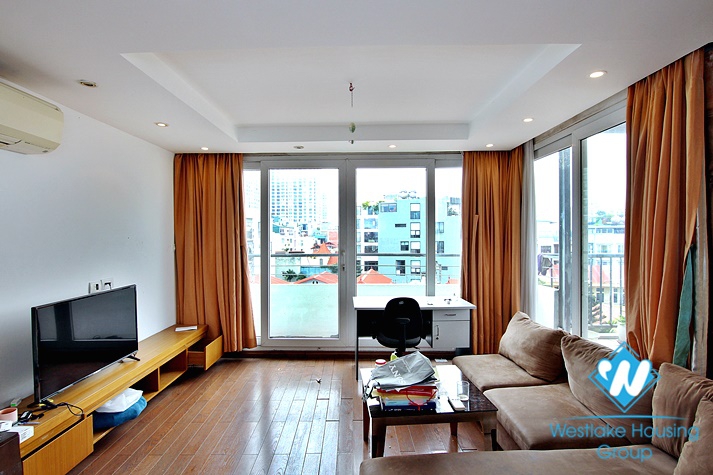 A Cozy one  bedroom apartment for leasing on the top floor in Tay Ho for rent 