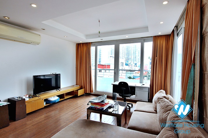 A Cozy one  bedroom apartment for leasing on the top floor in Tay Ho for rent 
