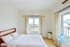 Lake view three bedrooms apartment for rent in To Ngoc Van st, Tay Ho