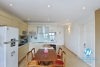 Lake view three bedrooms apartment for rent in To Ngoc Van st, Tay Ho